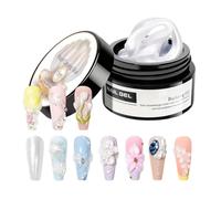 3d Nail Gel - Non-Stick Fingernails Art, Sculpting Gel Glue with Easy Application, Beginners Professionals Beauty Lovers, Students Women Girls Ladies Wives Mothers Brides for Home & Salon Use