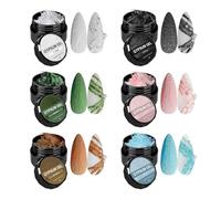 3D Nail Gel, Sculpting Nail Polish, Long Lasting, Scratch-Resistant Finish, Soft Texture for Painting and Detailing Use, Salon or Home Application, 5g X 6 colori, Compact Set