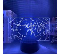 3D Night Light Illusion Lampade a LED Lampada decorativa per bambini Banana Fish Luce notturna a LED per arredamento camera da letto Luce notturna Regalo di compleanno BL Lampada 3D Anime 16 colori