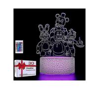 3D Night Light LED Table Lamp with Remote Control - 16 Color Changing Smart Touch Decor for Kids, Fans, Christmas & Birthday Gifts