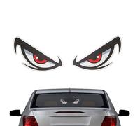 3D Night Safety Driving Reflective Cute Caution Decal - Car Stickers | Funny Decals with Robust Build & Vivid Finish Matte Texture for Window Wall Night Driving Activity