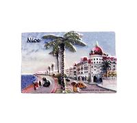 3D Nizza Hautes-Alpes Francia Magnete da Frigorifero Souvenir per turisti Mestieri Fatti a Mano in Resina, Nizza Regalo Magnetico Decorazione della Cucina di casa