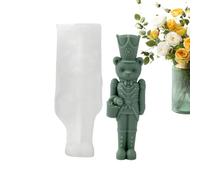 3D Nutcracker Silicone Mold For Candle Soap Wax Chocolate Crafts