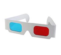 3D OCCHIALI CARTA ROSSO BLU PER GUARDARE CINEMA FILM