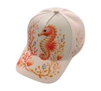 3D Ocean Creatures Embroidery cap, Adjustable Baseball cap, Cappellino da Baseball Regolabile in Cotone con Animali marini Ricamati in Rilievo per Uomo e Donna