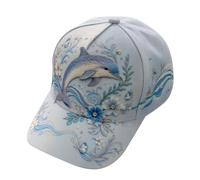 3D Ocean Creatures Embroidery cap, Adjustable Baseball cap, Cappellino da Baseball Regolabile in Cotone con Animali marini Ricamati in Rilievo per Uomo e Donna