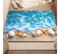 3D Ocean Element Floor Mat Living Room Bedroom Entry Rugs Kitchen Front Door Mats Non-slip Rug Floor Mat Home Decor-50x80cm