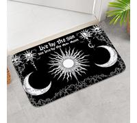 3D of astronomical element sun moon pattern door mat flannel material machine-washable mat anti-slip door mat-60x90cm