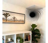 3D Optical Illusion Corner Wall Decal, Impossible Corners-Wall Art That Reshapes Reality, Unique Peel Stick Wall Stickersfor Living Room, Office Space,Unique Home Decor Peel (D)