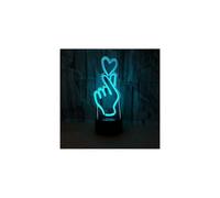 3D Optical Illusion Lamp,3D Led Night Light,7 Colors Touch Bedside Lamp Bedroom Table Art Deco Child Night Light Kids Birthday Gift,Table Lamp, Finger
