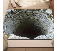 3D Optical Illusion Rug - Optical Illusion Rug Hole Dog Gets Scared of 3D Carpet Rugs That Looks Like a Hole as Test & Game with Your Cat or Dog (D,S)