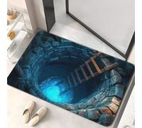 3D Optical Illusion Rug Realistic - 3D Carpet Bottomless Hole Optical Illusion Area Rug, Creative Visual Accent for Entrances, Play Areas & Indoor Spaces (STYLE_14,31.49x47.24in)