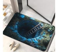 3D Optical Illusion Rug Realistic - 3D Carpet Bottomless Hole Optical Illusion Area Rug, Creative Visual Accent for Entrances, Play Areas & Indoor Spaces (STYLE_21,19.68x31.49in)