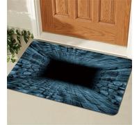3D Optical Illusion Rug,Rugs That Look like a Hole,Visual Illusion Non-Slip Front Doormat,Trap Hole Area Carpet for Living Room Bedroom Bath Stairs Porch Entrance Decor (H, 40x60cm/15.74x23.62inch)