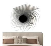 3D Optical Illusion Wall Sticker - Corner Wall Decal | Optical Illusion Decal | Modern Art 3D Peel and Stick PVC Sticker for Living Room Bedroom Study Room Office Dorm Apartment Decor Cube Face S