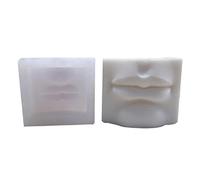 3D orecchio umano bocca occhi naso stampo in silicone candela che fa stampo riutilizzabile per fai da te cera sapone cioccolato gesso caramelle cottura orecchio umano bocca naso stampo morbido