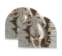 3D Parete in Legno Animale Cavallo Acrilico Cucina Portatovaglioli per Tavolo, Cucina autoportante Titolari per Tovaglioli di stoffa Decorazione della