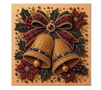 3D Pearl Christmas Wall Art Kit | DIY Pearl Painting Art Kit With Frame