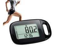 3D Pedometer Step Counter | Portable ABS Walking with Large LCD Display Silent 3D Sensor Steps Distance Calories Time Memory Function | Clip On Fitness Activity for Walking