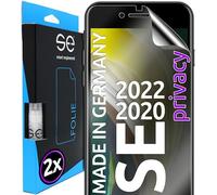 3D Pellicola protettiva per schermo per Apple iPhone SE 2020 / 2022 Privacy [2 pezzi | smart engineered] - Anti-Spia, Case-friendly, Non Vetro Temperato ma Pellicola Protettiva TPU, Anti-spy