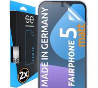 3D Pellicola protettiva per schermo per Fairphone Fairphone 5 antiriflesso [2 pezzi | smart engineered] - Opaco, Case-friendly, Non Vetro Temperato ma Pellicola Protettiva TPU