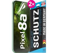 3D Pellicola protettiva per schermo per Google Pixel 8a [2 pezzi | smart engineered] - Transparente, Case-friendly, Non Vetro Temperato ma Pellicola Protettiva TPU