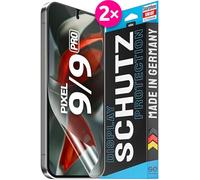 3D Pellicola protettiva per schermo per Google Pixel 9 / 9 Pro [2 pezzi | smart engineered] - Transparente, Case-friendly, Non Vetro Temperato ma Pellicola Protettiva TPU