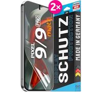 3D Pellicola Protettiva per Schermo per Google Pixel 9/9 PRO antiriflesso [2 Pezzi | Smart Engineered] - Opaco, Case-Friendly, Non Vetro Temperato ma Pellicola Protettiva TPU