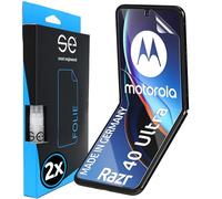 3D Pellicola protettiva per schermo per Motorola Razr 40 Ultra [2 pezzi | smart engineered] - Transparente, Case-friendly, Non Vetro Temperato ma Pellicola Protettiva TPU