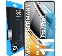 3D Pellicola protettiva per schermo per Realme 11 Pro / 11 Pro Plus [2 pezzi | smart engineered] - Transparente, Case-friendly, Non Vetro Temperato ma Pellicola Protettiva TPU
