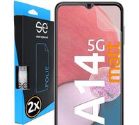 3D Pellicola protettiva per schermo per Samsung Galaxy A14 5G antiriflesso [2 pezzi | smart engineered] - Opaco, Case-friendly, Non Vetro Temperato ma Pellicola Protettiva TPU