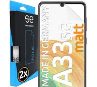 3D Pellicola protettiva per schermo per Samsung Galaxy A33 5G antiriflesso [2 pezzi | smart engineered] - Opaco, Case-friendly, Non Vetro Temperato ma Pellicola Protettiva TPU