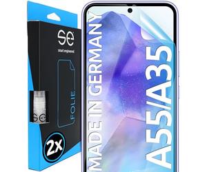 3D Pellicola protettiva per schermo per Samsung Galaxy A55 / A35 [2 pezzi | smart engineered] - Transparente, Case-friendly, Non Vetro Temperato ma Pellicola Protettiva TPU