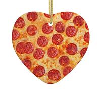 3d Pizza Pepperoni Natale Ceramica Amore Ciondolo Decorazioni di Natale Appeso Albero Decorazioni Decorazioni Home Decor