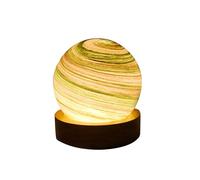 3D Planet Crystal LED Night Light Moon per USB Night Light Camera da Letto Comodino Atmosfera Decorazione da Tavolo Lampada C