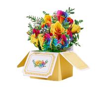 3D Pop-Up Carta Fiore Auguri Scheda W/ Busta Per Valentine's / Della Mamma