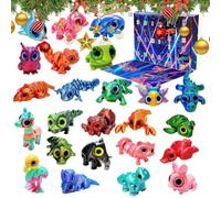 3D Printed Animal 24 Days Articulated Fidget Toy Set