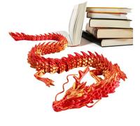 3D Printed Articolated Dragon - 3D stampato Dragon Figurine,30 cm Flessibile e Fun Smooth Surrfaces Decoration Supplies for Cars, Homes, Uffizi, and Fish