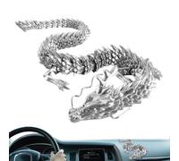 3D Printed Articulated Dragon - 3D Printed Dragon Figurine,30cm Flexible And Fun Smooth Surrfaces Decoration Supplies For Cars, Homes, Offices, And Fish
