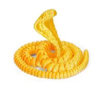 3D Printed Crystal Dragon Snake Fidget Toy Articulated Flexible Joint Sensory Stress Relief Desk Decor Office Gift(Silk gold,45cm)