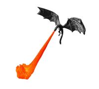 3D Printed Dragon Bookshelf Nook Light, Fire-Breathing Fantasy Statue | with Warm Glow, LED Shelf Lamp for Bedroom Nightstand Desk Corner Library Reading Room, Home Decor for Adults