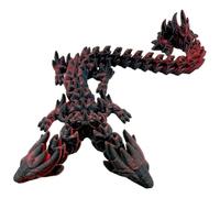 3D Printed Dragon | Double Head Crystal Dragon 3D Printed Fidget Toys