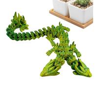 3D Printed Dragon | Double Head Crystal Dragon 3D Printed Fidget Toys