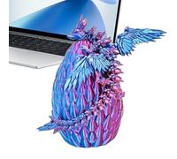 3D-Printed Dragon Figure - Articolated Desk Toy Ornament, Resin Craft Design Detailed, Poseable Sculpture Display, Collezionabile Figura Item, Dragon Toys for Teens Adults Home Office Study