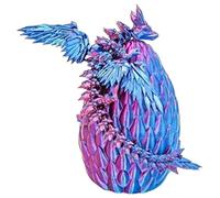 3D Printed Dragon, Movable Desk Figurine, 12in Ornament with Flexible Build, Fantasy Figure, Modern Style Display Piece, Collectible Supply for Kids and Teens Bedroom and Office