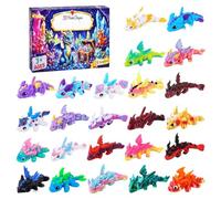 3D Printed Dragon Toy Countdown Calendar | 24 Days Christmas Advent Toy