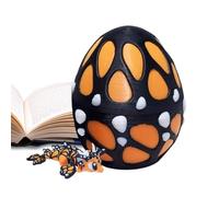 3D Printed Dragon with Egg - Articulated Fidget Dragon Toy with Miniature Inside for Kids Teens | Cute Fantasy Desk Decor Flexible Joint Figure for Home Car Desktop Bookshelf Display