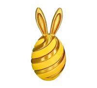 3d Printed Easter Bunny Egg - Easter Basket Stuffer Filler Colorful, Bunny Egg with Smooth Handling, Interactive Spring Eggs Figure, Novelty Stress Gadget, Rotating Sensory Toy for Relax Party