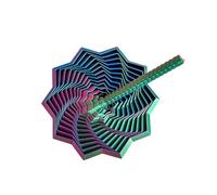 3D Printed Expanded Sensory Fidget Star, More Color, 2025New Star Shaped Fidget Toys for Office Desktop Decompression Toys Stress Relief Whirling Spiral (J,Medium)
