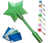3D Printed Fairy Wand Card Holder,3D Printed Wand Taps To Pay,Magic Contactless Payment Holder Taps, Contactless Payment Cards Holder for Teens Adults Cosplay Magicians Performers (Geen)